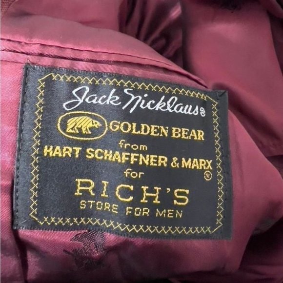 Hart Schaffner Marx Jack Nicklaus Golden Bear 42/44R sport coat blazer jacket - Picture 2 of 6